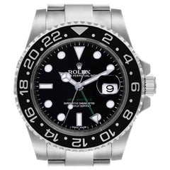 Rolex GMT Master II Black Dial Steel Men's Watch 116710 Box Papers