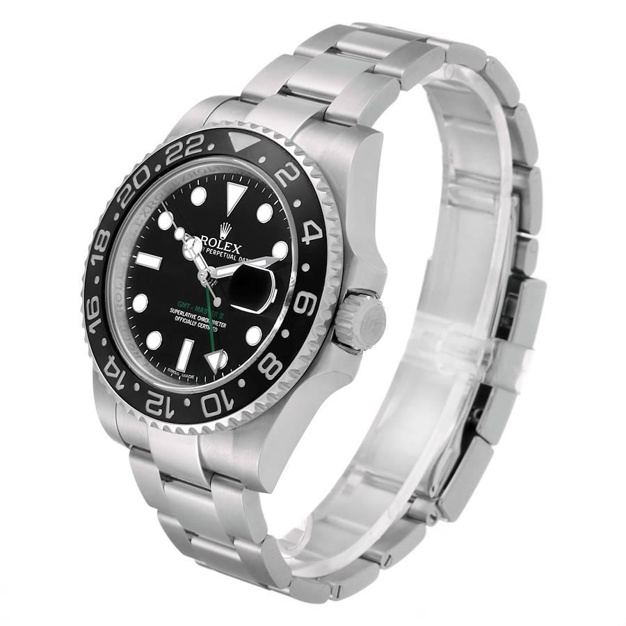 Rolex GMT Master II Black Dial Steel Men's Watch 116710 For Sale 1