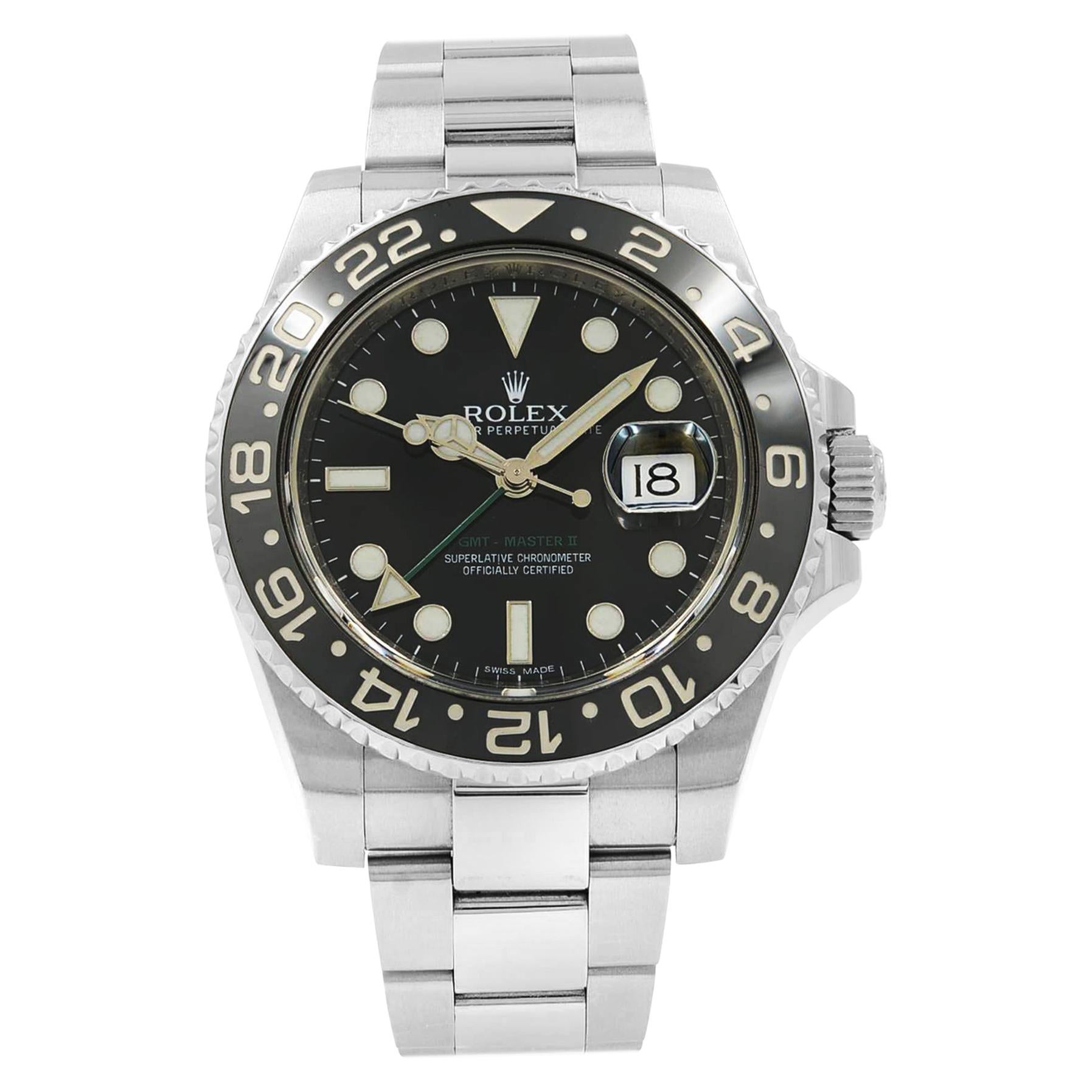 Rolex GMTMaster II 116710LN For Sale at 1stDibs