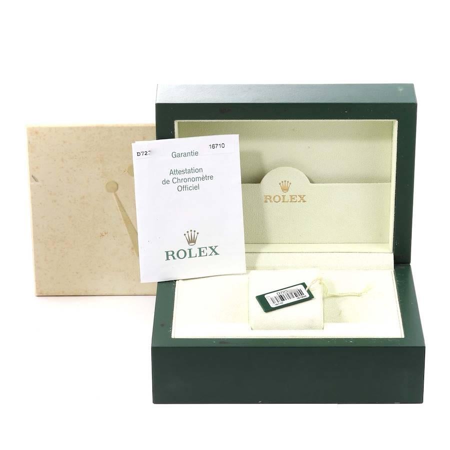 Rolex GMT Master II Black Red Coke Bezel Error Dial Steel Watch 16710 Box Papers 7