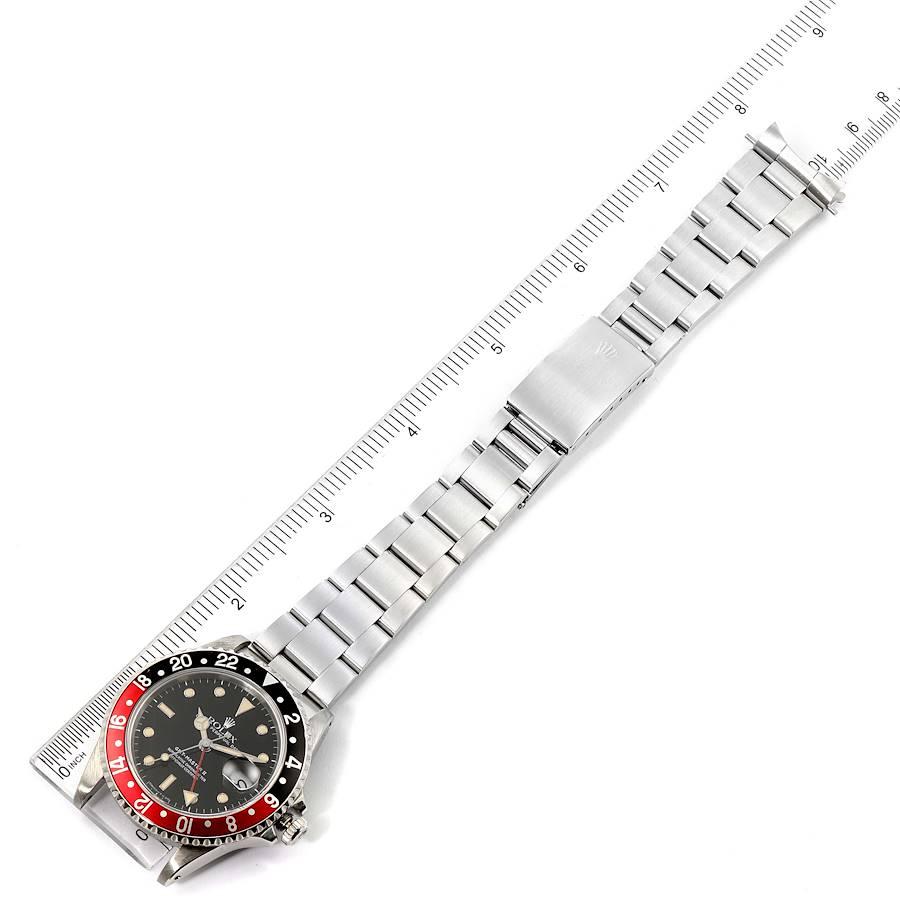Rolex GMT Master II Black Red Coke Bezel Men's Watch 16710 7