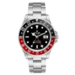 Rolex GMT Master II Nero Rosso Coca Cola Lunetta Acciaio Orologio Uomo 16710 Scatola Documenti