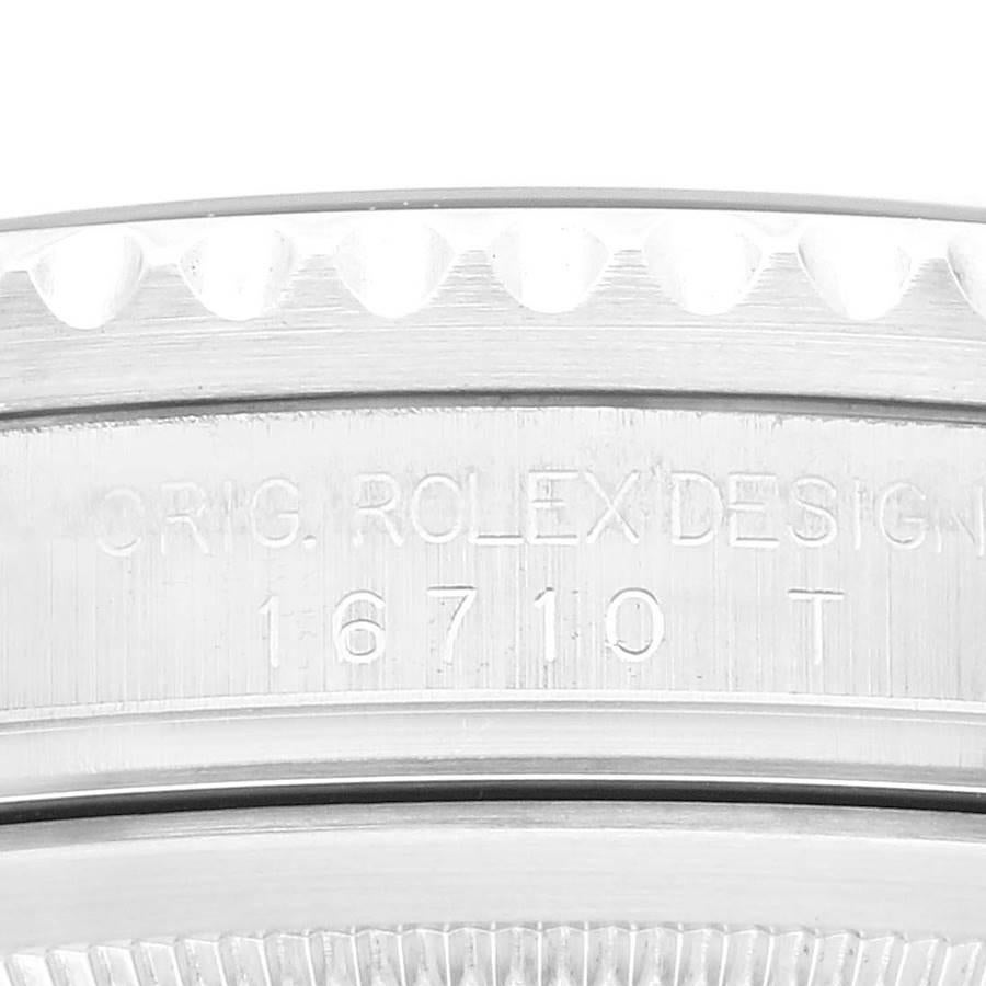 Rolex GMT Master II Black Red Coke Bezel Steel Mens Watch 16710 Box Papers In Excellent Condition In Atlanta, GA