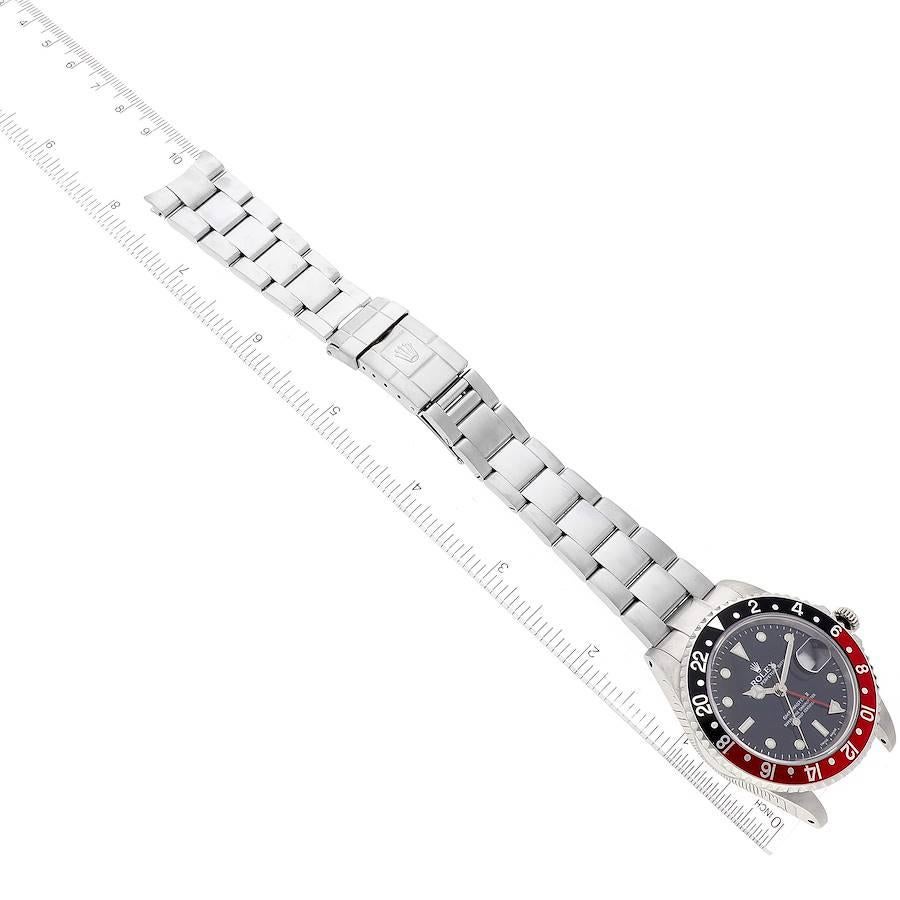 Rolex GMT Master II Nero Rosso Coca Cola Lunetta Acciaio Orologio Uomo 16710 4