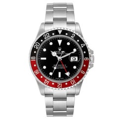 Rolex GMT Master II Black Red Coke Bezel Steel Men’s Watch 16710