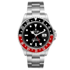 Rolex GMT Master II Nero Rosso Coca Cola Lunetta Acciaio Orologio Uomo 16710