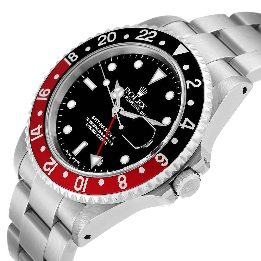 Rolex GMT Master II Stahl-Herrenuhr 16710 mit schwarzer und roter Coke-Lünette 2