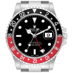 Rolex GMT Master II Stahl-Herrenuhr 16710 mit schwarzer und roter Coke-Lünette