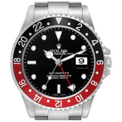 Rolex GMT Master II Stahl-Herrenuhr 16710 mit schwarzer und roter Coke-Lünette
