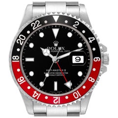 Rolex GMT Master II Stahl-Herrenuhr 16710 mit schwarzer und roter Coke-Lünette