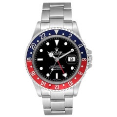 Rolex GMT Master II Black Red Coke Bezel Steel Men’s Watch 16710