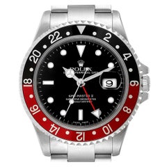 Rolex GMT Master II Black Red Coke Bezel Steel Men’s Watch 16710