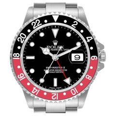 Rolex GMT Master II Nero Rosso Coca Cola Lunetta Acciaio Orologio Uomo 16710