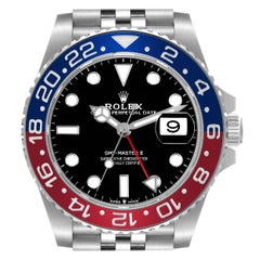 Rolex GMT Master II avec lunette Pepsi bleue et rouge, montre pour hommes 126710 avec carte boîte