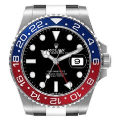 Rolex GMT Master II Blue Red Pepsi Bezel Steel Mens Watch 126710 Unworn
