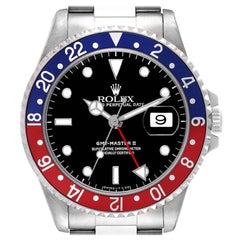 Rolex GMT Master II Blue Red Pepsi Bezel Steel Mens Watch 16710 Box Papers