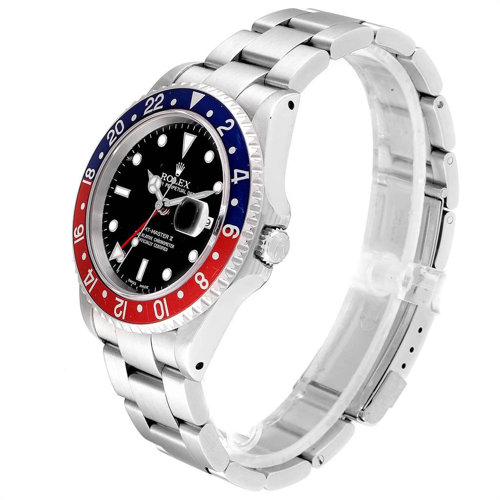 Rolex GMT Master II Blue Red Pepsi Bezel Steel Men's Watch 16710 1