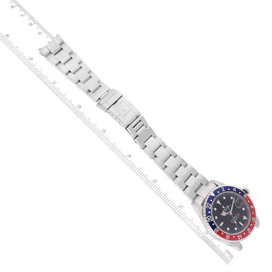 Rolex GMT Master II Blu Rosso Pepsi Quadrante Errore Orologio Uomo 16710 Scatola Documenti 6