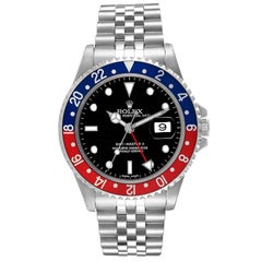 Rolex GMT Master II Blue Red Pepsi Error Dial Mens Watch 16710 Box Papers