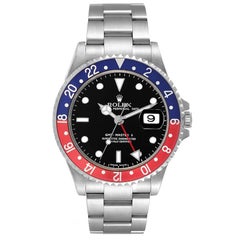 Rolex GMT Master II Blue Red Pepsi Error Dial Mens Watch 16710 Box Papers