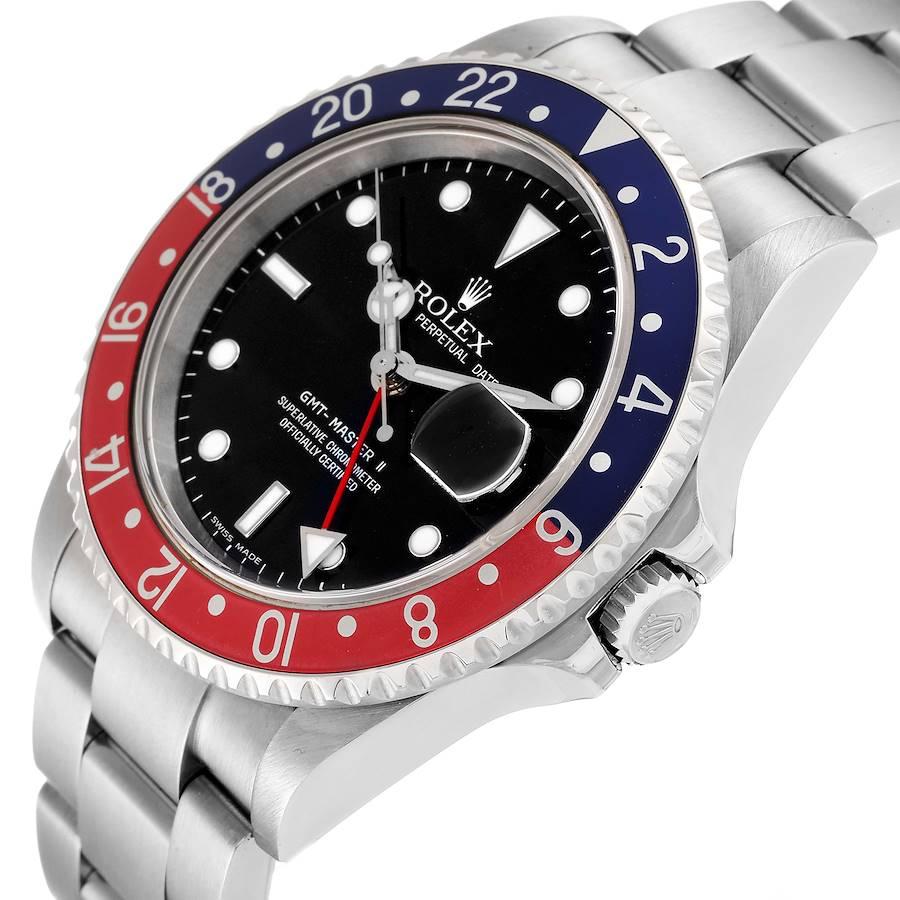 Rolex GMT Master II Blu Rosso Pepsi Quadrante Errore Orologio Uomo 16710 Scatola Documenti 1