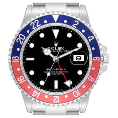 Rolex GMT Master II avec cadran Pepsi error bleu et rouge en acier pour hommes 16710 avec boîte et papiers d'origine