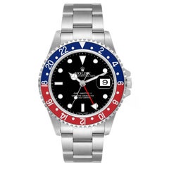 Rolex GMT Master II Blue Red Pepsi Error Dial Steel Mens Watch 16710