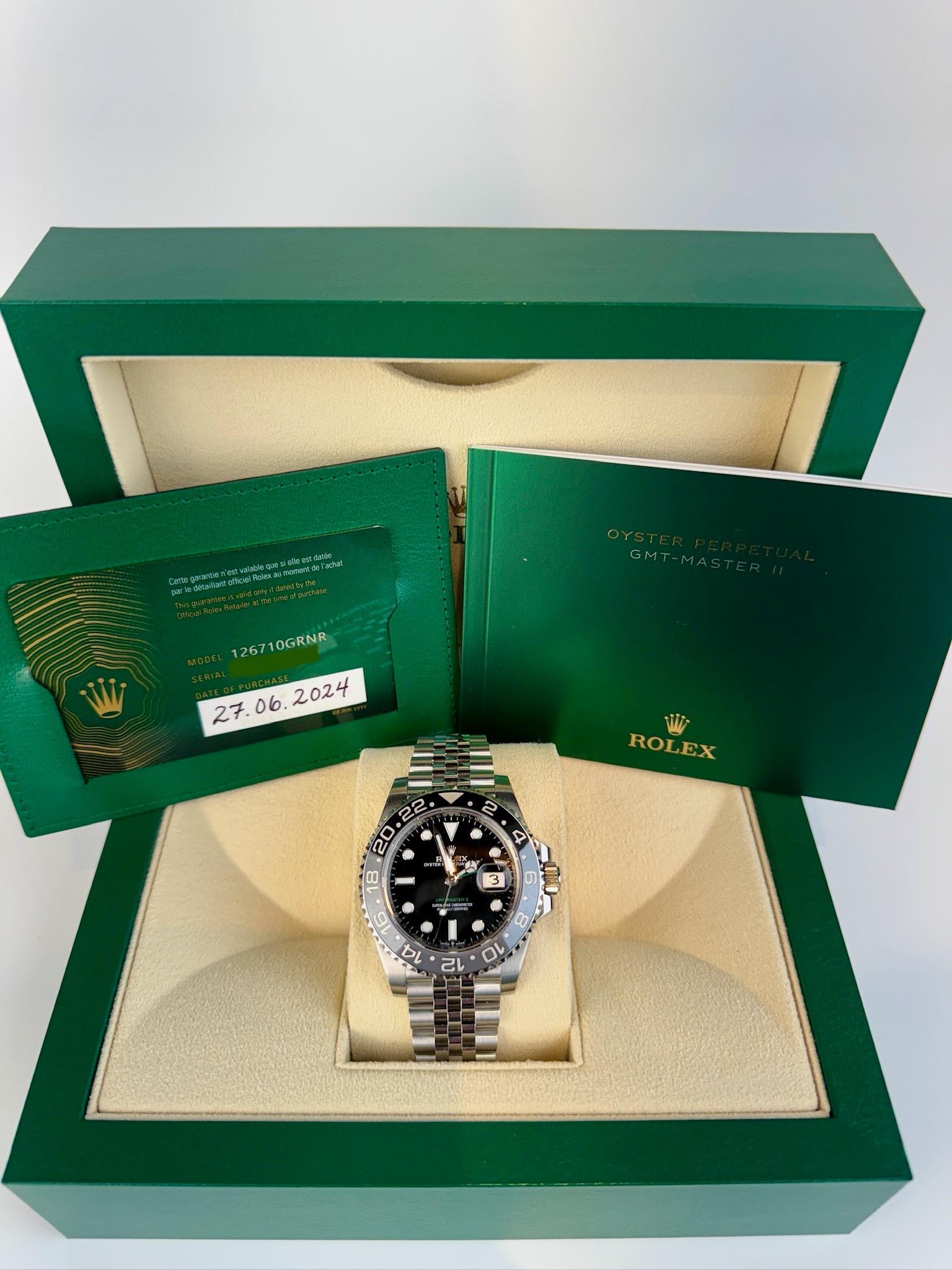 Contemporain Rolex GMT-Master II Bruce Wayne Jubilee 40mm SS Date : 2024 Style : 126710