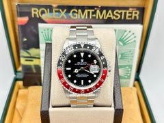 Rolex GMT Master II Coke 16710 40mm Red Black Bezel Stainless Steel Box Paper