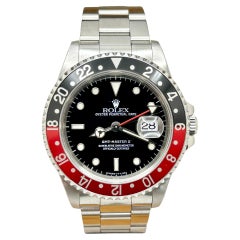 Rolex GMT Master II Coke 16710 40mm Red Black Bezel Stainless Steel Box Paper
