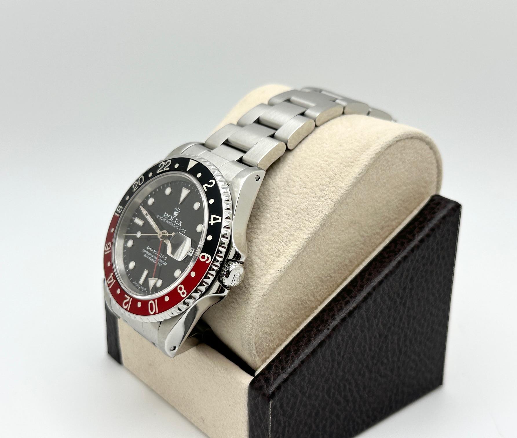 De los hombres Rolex GMT-Master II Coke 16710 40mm Rojo Bisel Negro Acero inoxidable en venta