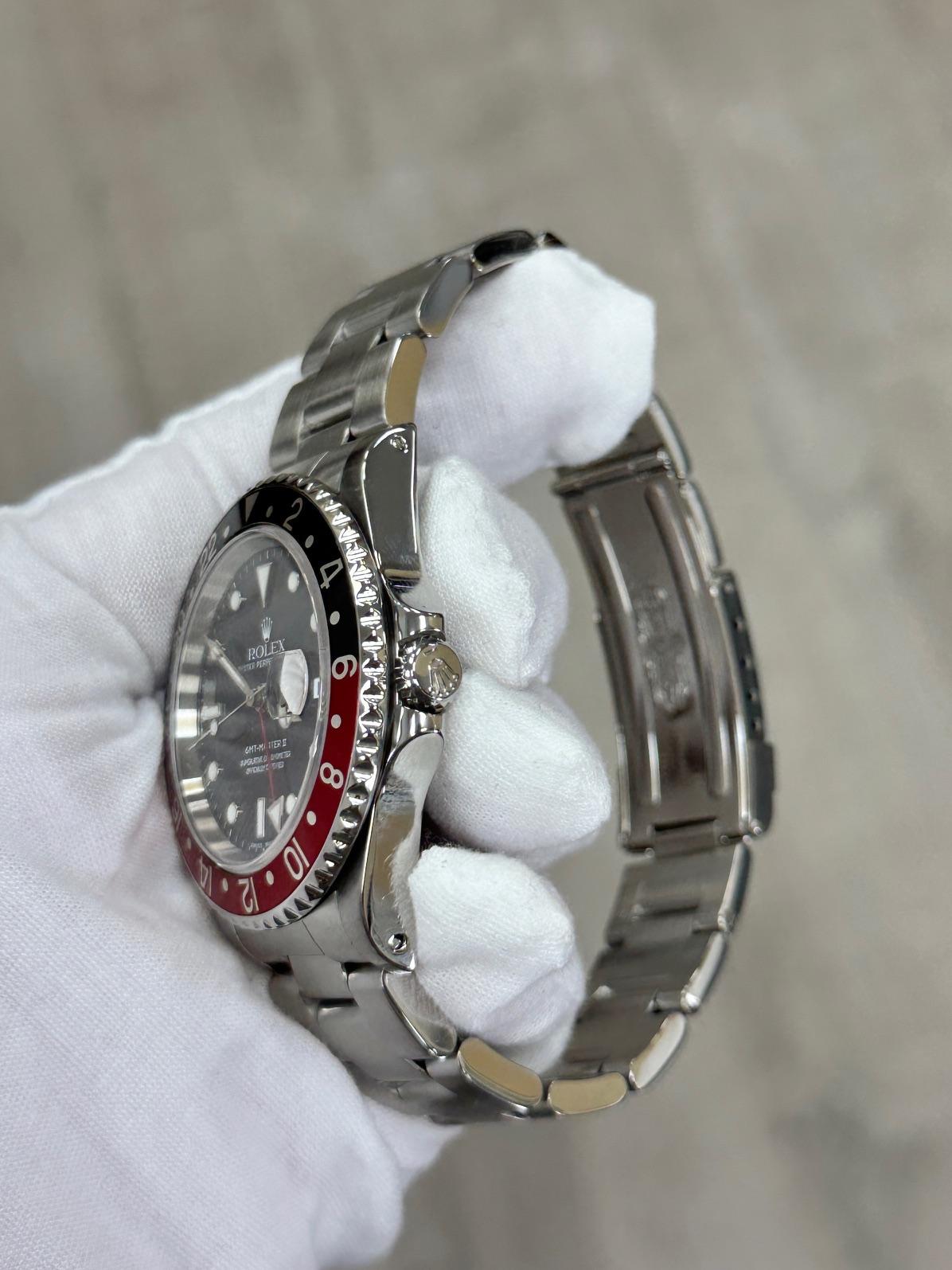 Rolex GMT-Master II Coke 16710 40mm Rojo Bisel Negro Acero inoxidable en venta 3