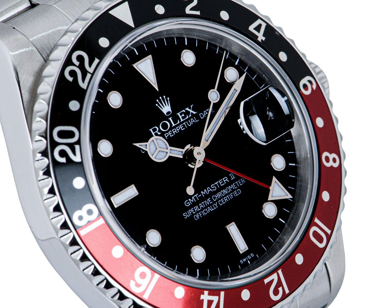 rolex coke on wrist