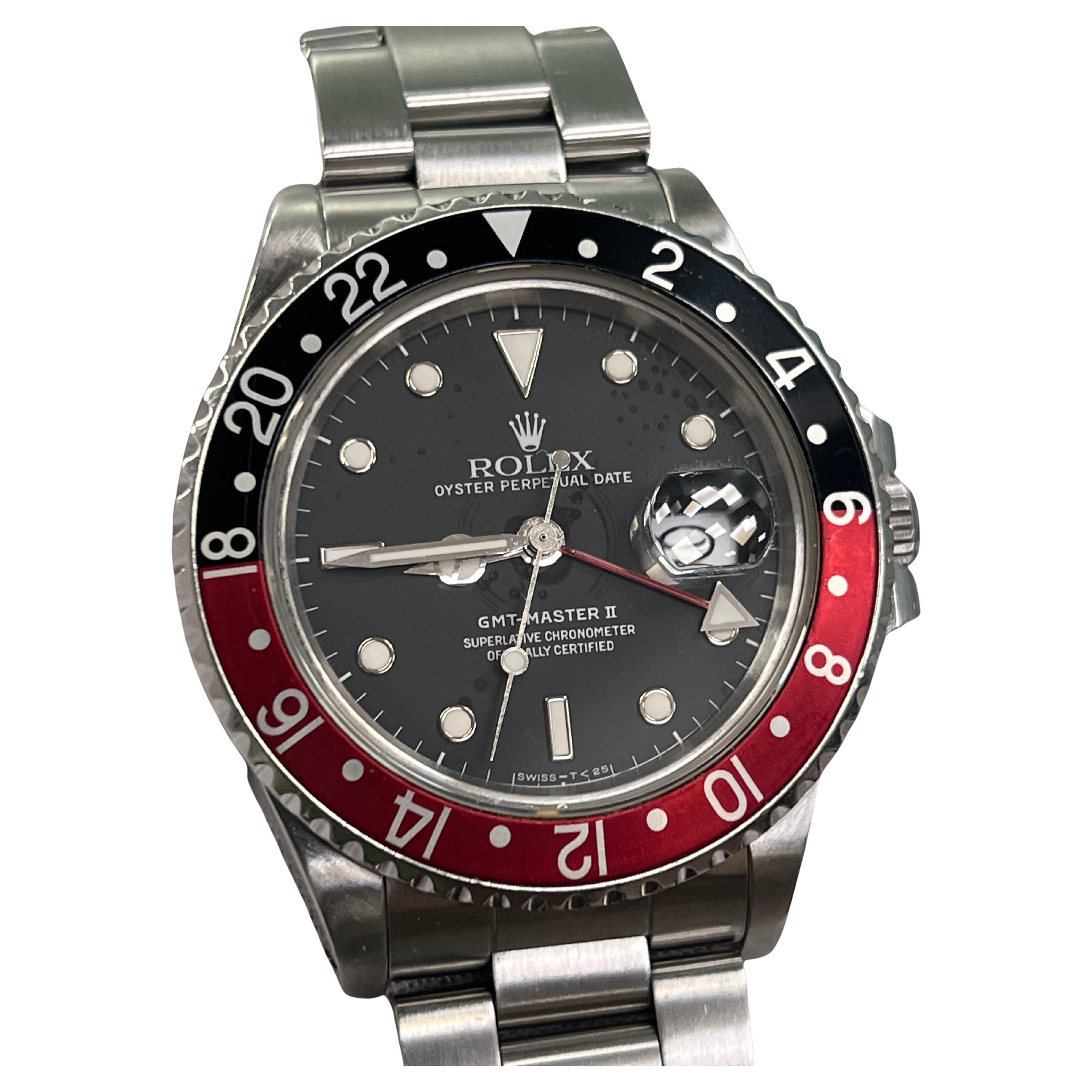 Rolex GMT Master II Coke 16760 Fat Lady Acciaio Inox Scatola di Carta