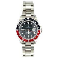 Rolex GMT Master II "COKE" Black and Red Dial Automatic Watch 40mm, 1996