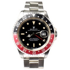 Rolex GMT-Master II Coke Black Tritium Dial 16710 Steel Automatic Watch, 1991