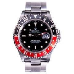 Rolex GMT-Master II Coke Black Tritium Dial 16710 Steel Automatic Watch, 1997