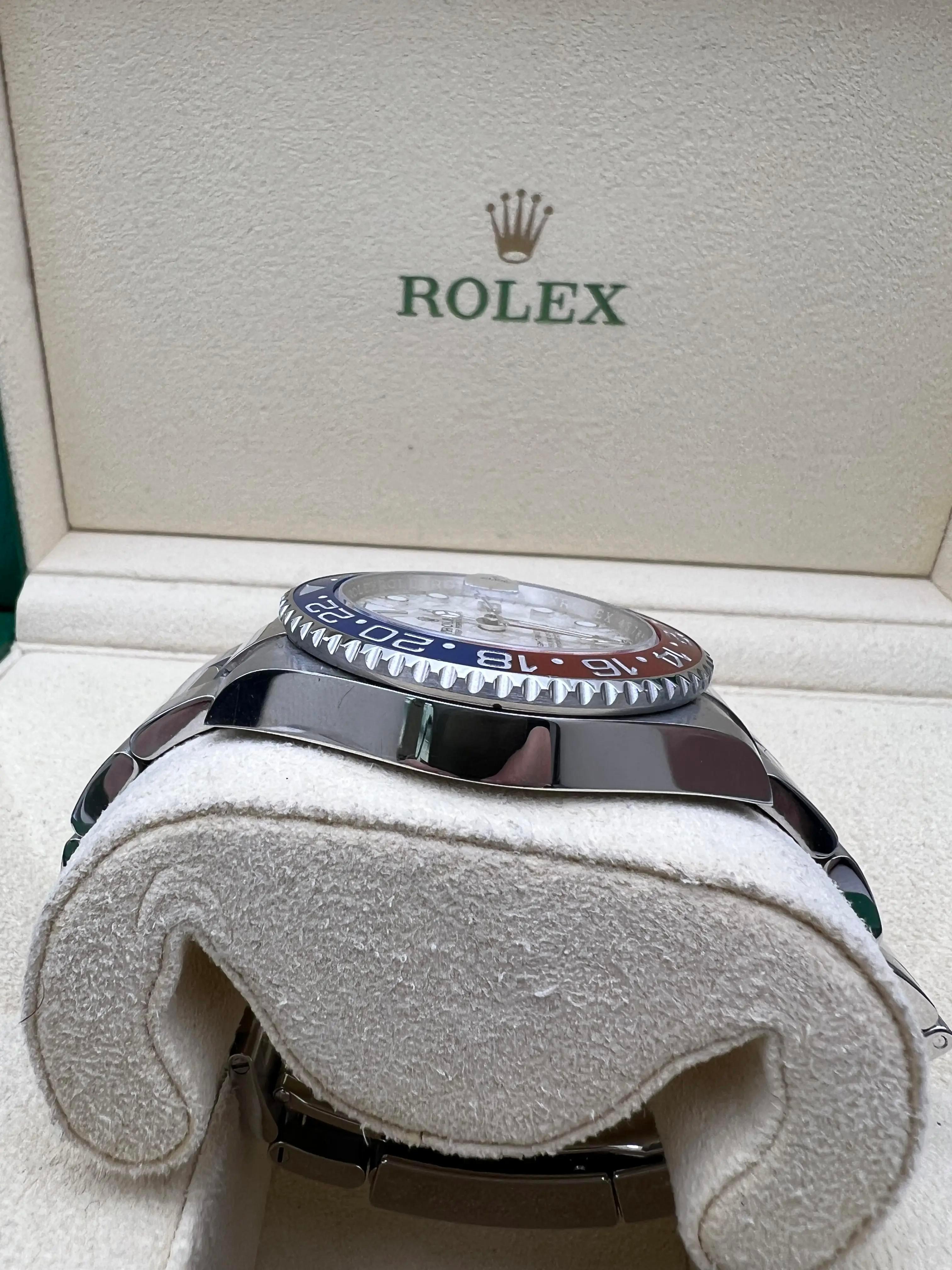 Rolex GMT Master II Custom Meteorit Pepsi 40mm 116710LN BLRO Superman Vollständiger Satz im Angebot 6