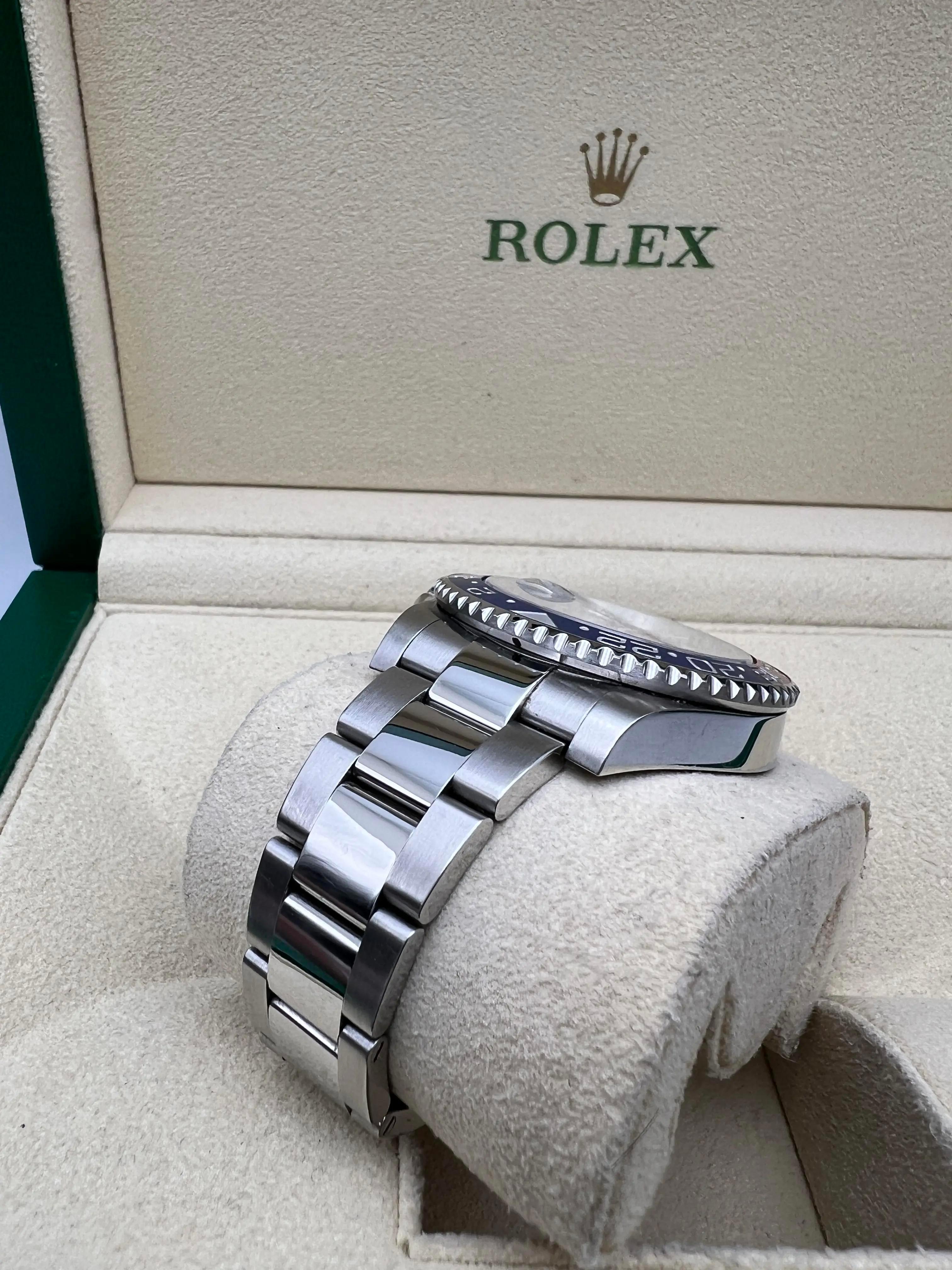 Rolex GMT Master II Custom Meteorit Pepsi 40mm 116710LN BLRO Superman Vollständiger Satz im Angebot 3