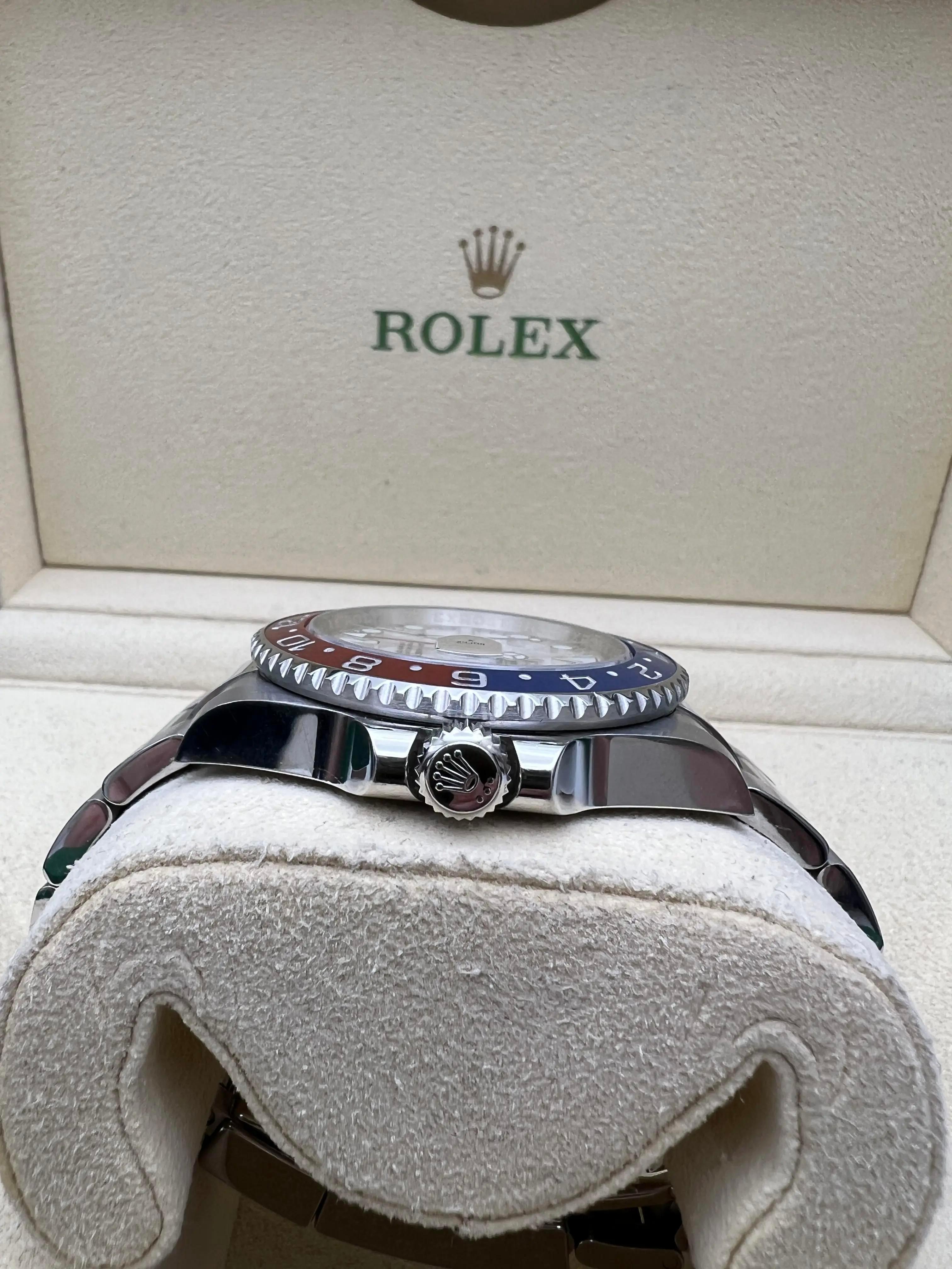 Rolex GMT Master II Custom Meteorit Pepsi 40mm 116710LN BLRO Superman Vollständiger Satz im Angebot 5