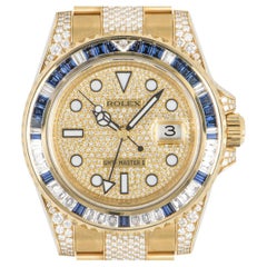 Rolex GMT-Master II Diamond & Sapphire Set Watch 116758SA