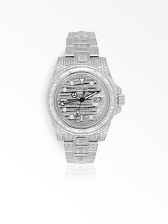Rolex GMT-Master II Diamond Set in Stainless Steel 116710LN Wrist Watch