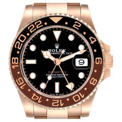 Rolex GMT Master II Everose Gold Mens Watch 126715 Box Card