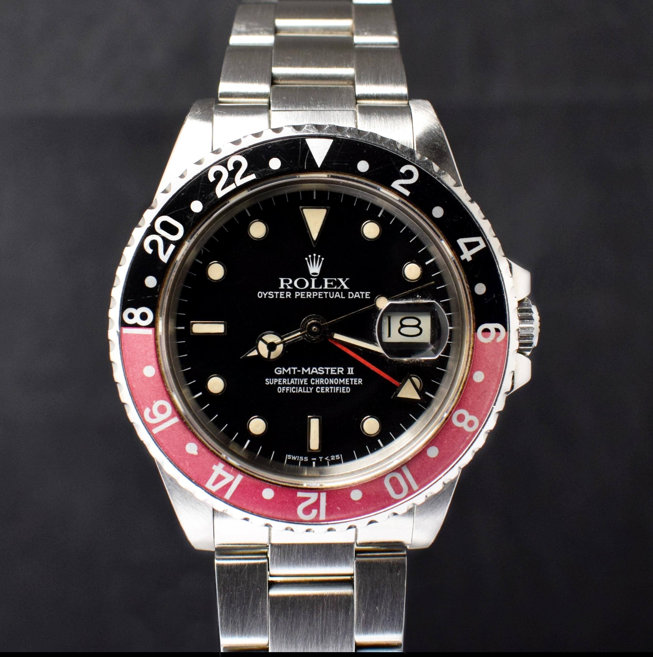 rolex black and red