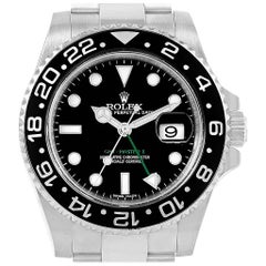 Rolex GMT Master II Green Hand Steel Men's Watch 116710 Box Card