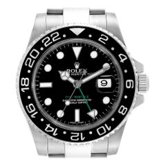 Rolex GMT Master II Green Hand Steel Men's Watch 116710 Box Card