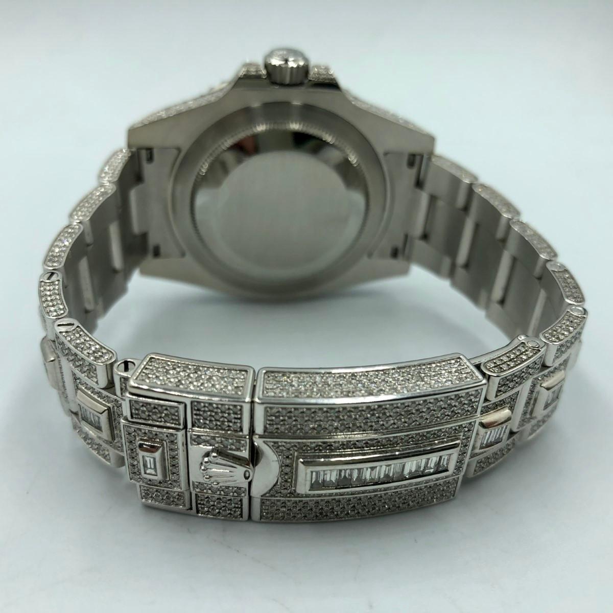 Rolex GMT-Master II „ICE“ 116710LN, maßgefertigter Diamantpavé, kompletter Satz im Angebot 6