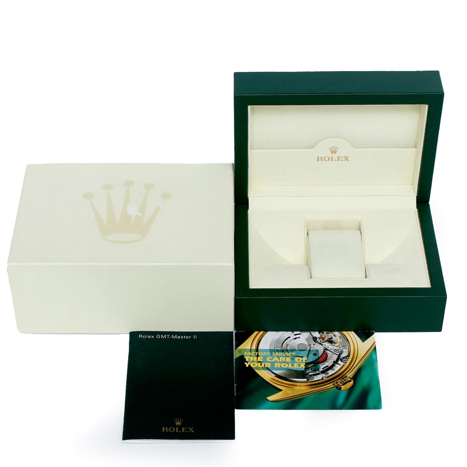Rolex GMT-Master II Men's 18k Yellow Gold Watch 116718 Green Dial 3
