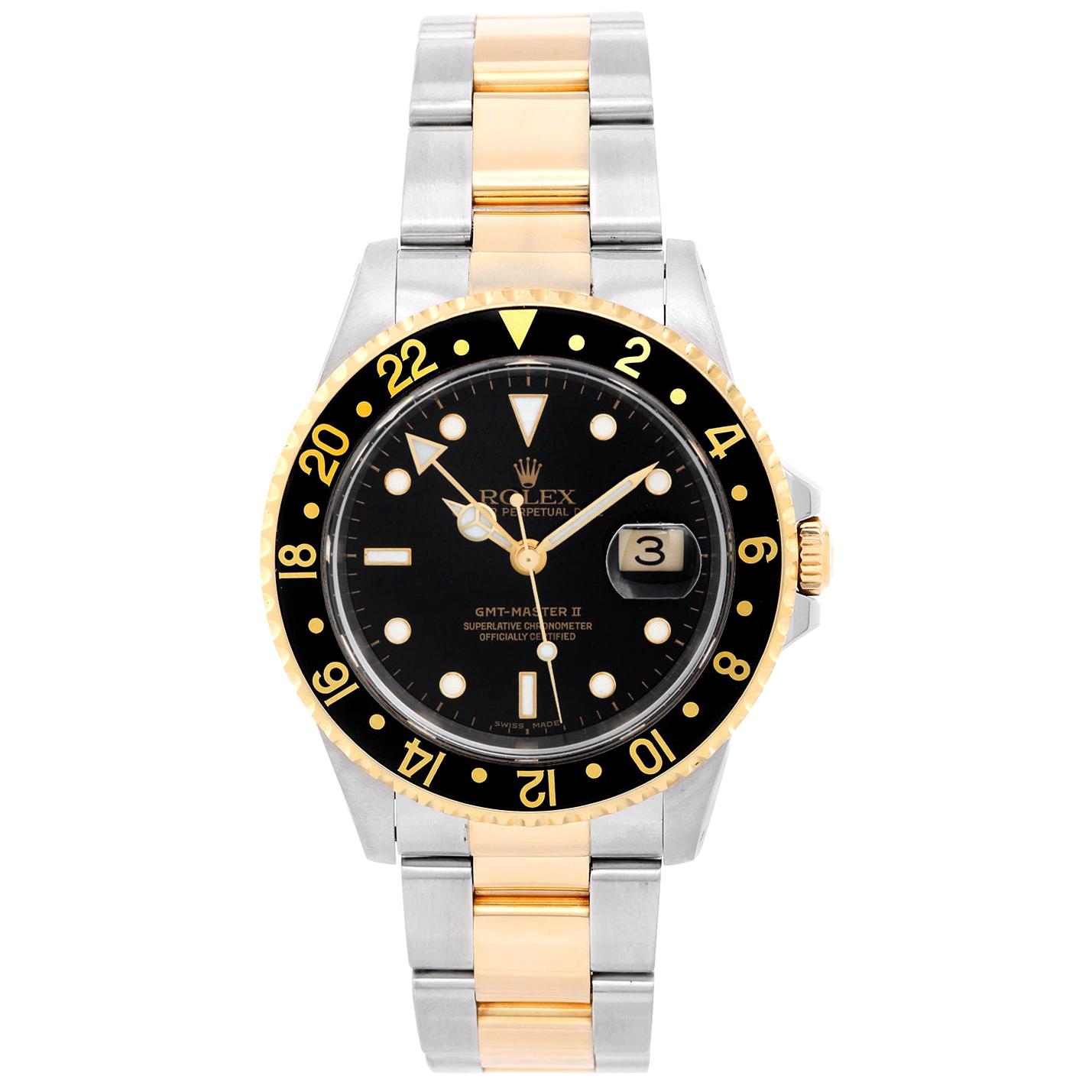 Rolex GMT Master II Men
s 2-Tone Watch 16713