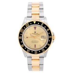 Used Rolex GMT Master II Men's 2-Tone Watch 16713